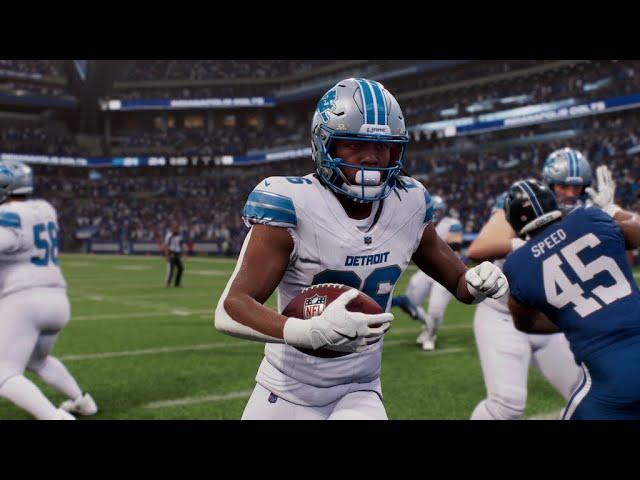 Detroit Lions vs Indianapolis Colts - NFL Week 12 2024 Full Game Highlights (Madden 25 Sim)