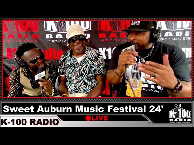 K-100 Radio with Nigel Perkins at Sweet Auburn Music Festival