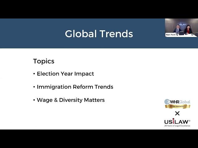 Webinar: Global Mobility Immigration Updates | WHR Global x USILAW | Nan Park, USILAW