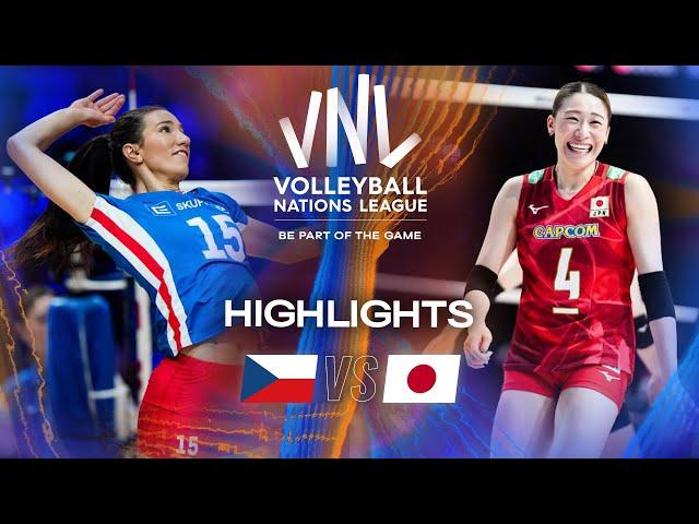 Czechia  vs. Japan  - Highlights | Week 2 | Women's VNL 2025