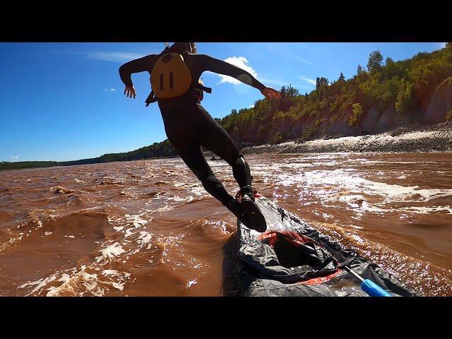 Crazy Canoeists Paddle World's Largest Tide | Shubenacadie, Nova Scotia