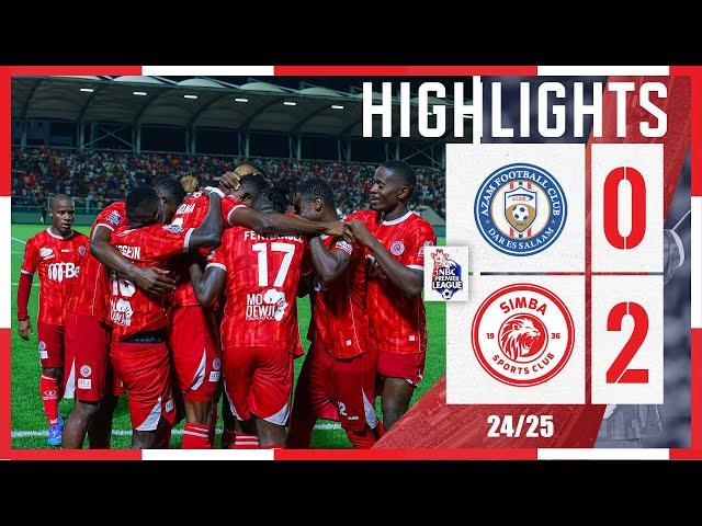 𝐇𝐈𝐆𝐇𝐋𝐈𝐆𝐇𝐓𝐒 | AZAM FC (0) VS SIMBA SC (2) | LIGI KUU YA NBC  2024/25 | PIRA UBAYA UBWELA AZAM WAMEKAA