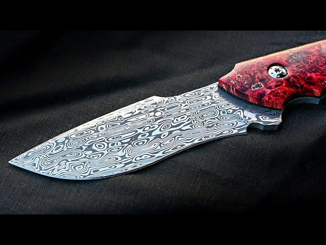 Making the BIFROST Damascus Knife - Knifemaking