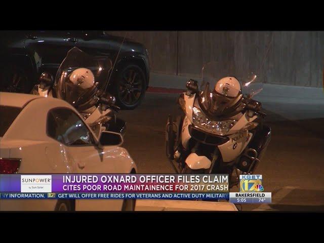 Oxnard police officer injured in crash files claim over Kern road conditions