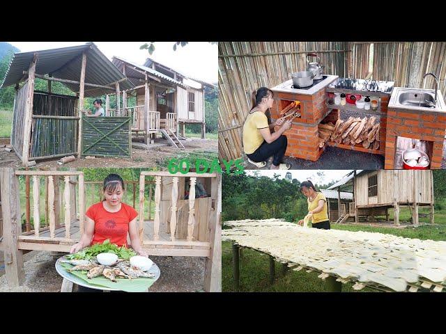 FULL VIDEO: 60 Days Building Farm Life - Build a Kitchen, Make a Bathroom, Catch Fish And Cook