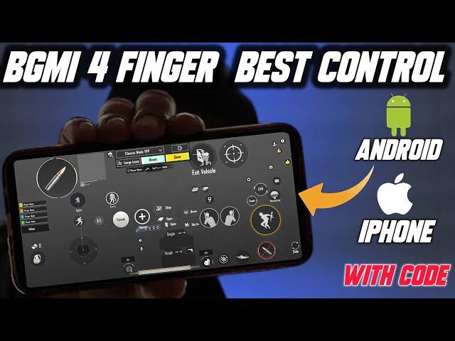 Bgmi 4 Finger Control 2,3,4,5,6, Bgmi settings 