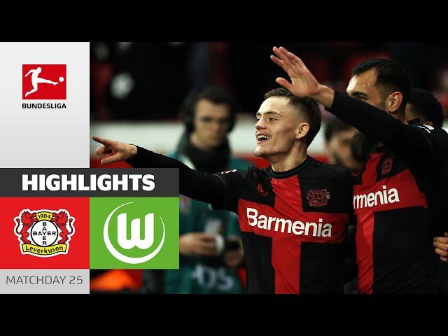 Wirtz & Co. Extend Their Streak! | Bayer 04 Leverkusen - VfL Wolfsburg 2-0 | Highlights | Bundesliga