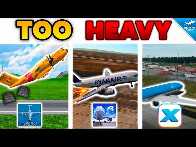 Flying OVERLOADED PLANES In FLIGHT SIMULATORS - TFS, RFS, Infinite Flight | X-Plane 12, Microsoft FS