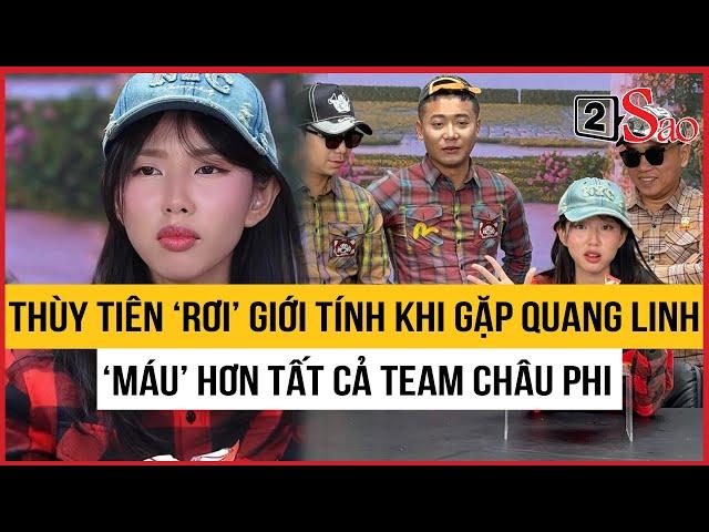 Thùy Tiên ‘rơi’ giới tính khi gặp Quang Linh Vlogs, ‘máu’ hơn tất cả team Châu Phi | TIN GIẢI TRÍ