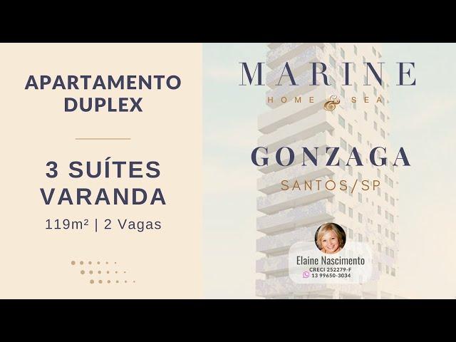 OPORTUNIDADE DE ABRIL/23 - Apartamento DUPLEX 119m² no GONZAGA PRONTO PARA MORAR