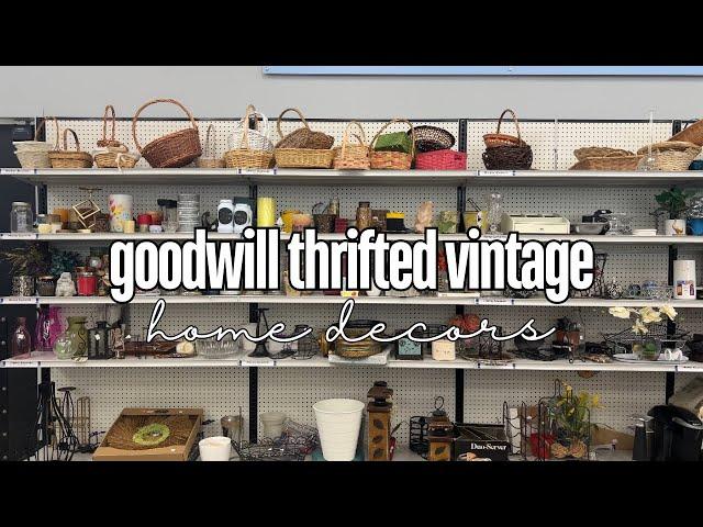 Goodwill Thrift With Me Thrifted Vintage Decor Finds + Reselling