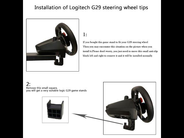 Racing game simulator bracket installation steering wheel G29 tutorial video