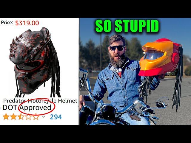 Testing amazons Stupidest Motorcycle Accessories(#5 is Dangerous)