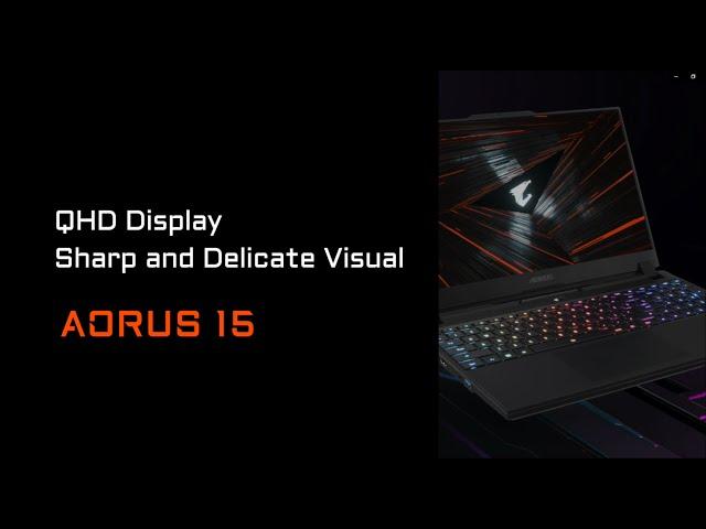 [QHD vs FHD] AORUS 15 Gaming Laptop - Sharp and Delicate Visual