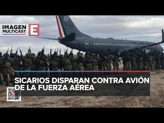 Disparan contra avión de la Fuerza Aérea Mexicana en Culiacán