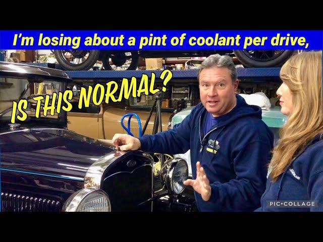 Ford Model A Q&A of the day - my radiator is losing a pint of coolant per long drive, is it normal?