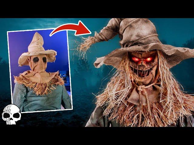 This Spirit Halloween Scarecrow Makeover will Haunt Your Dreams