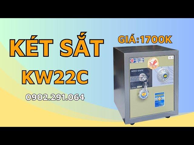 Bán két sắt giá rẻ Việt Tiệp KW22C | Két sắt mini khóa cơ
