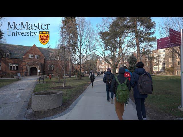 McMaster University Campus | Virtual Walking Tour 2023 | 4K HDR