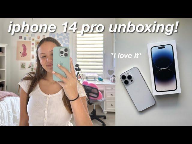 unboxing the iphone 14 pro! 