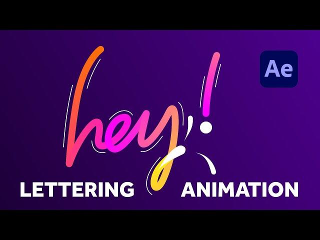 Lettering Animation using Thicc Stroke | After Effects Tutorial