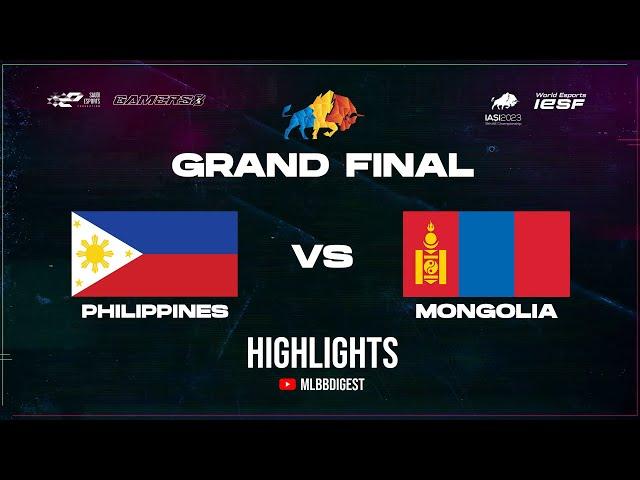 Philippines vs Mongolia IESF 2023 Asia & Oceania Qualifier Grand Finals - Full Game Highlights