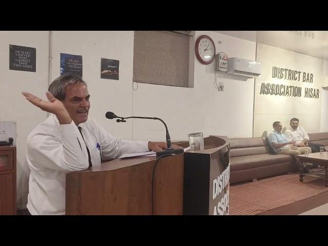 A lecture on topic of 'Constitution of India' by Sh. Jagdish Rai Bishnoi Advocate on 07.09.2024