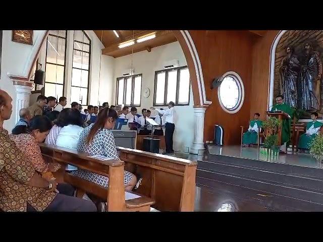 Romo Vikjend Keuskupan Agung Palembang RD. YOH. KRISTIANTO & tim Pesparani Dekanat 2 KAPal. 17092023