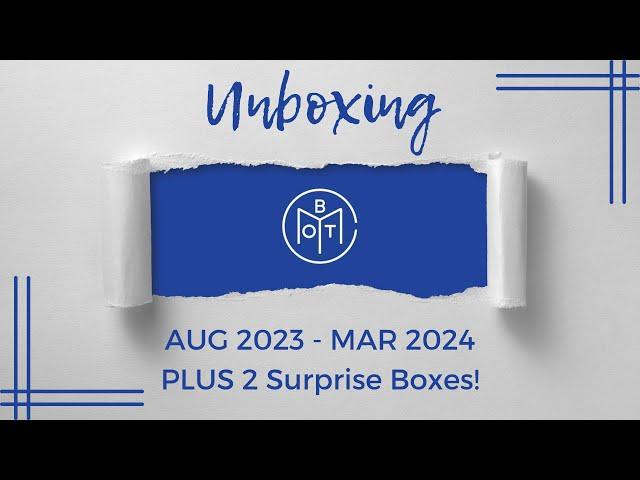 BooksMcD Unboxed | August 2023 - March 2024 BOTM | Plus 2 Surprises!