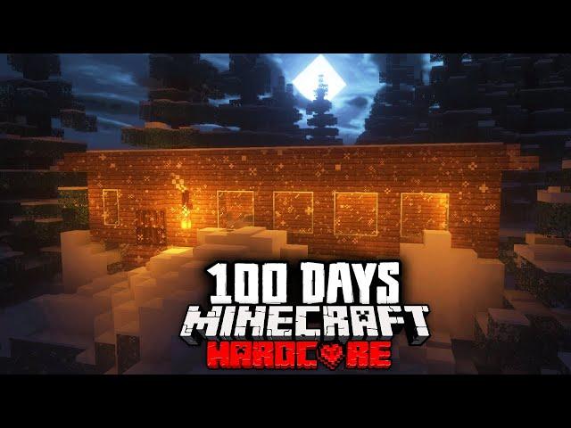 I Survived 100 Days in the Arctic in Hardcore Minecraft