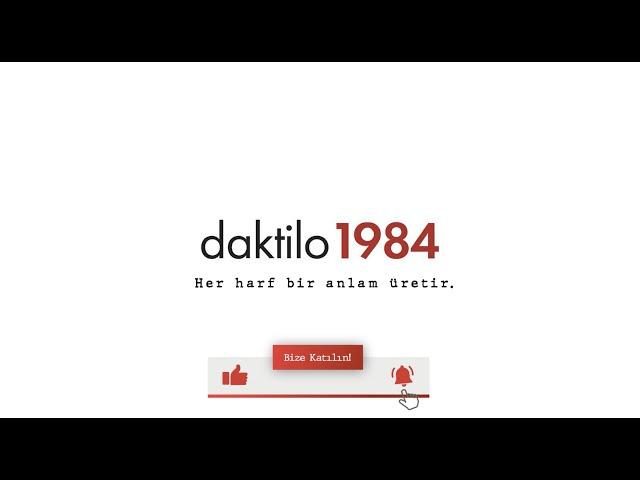 Daktilo1984'e Katılın!