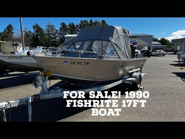 (SOLD) 1990 FishRite 17ft Boat with 2014 mercury 60hp