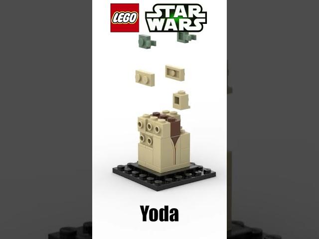 LEGO Brickheadz Star Wars Yoda Satisfying Building Animation