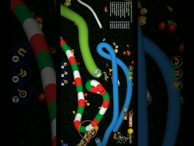 worms zone io | Snake Game | slither snake | oggy worms | Pro Worm oggy snake | Worm zone io #shorts