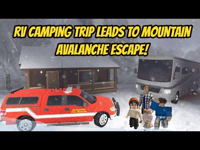 Greenville, Wisc Roblox - Realistic Family RV Mountain Camping Trip SNOW STORM Update