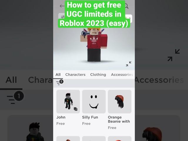 How to get Free UGC limiteds in Roblox 2023 #roblox #ugc #rap