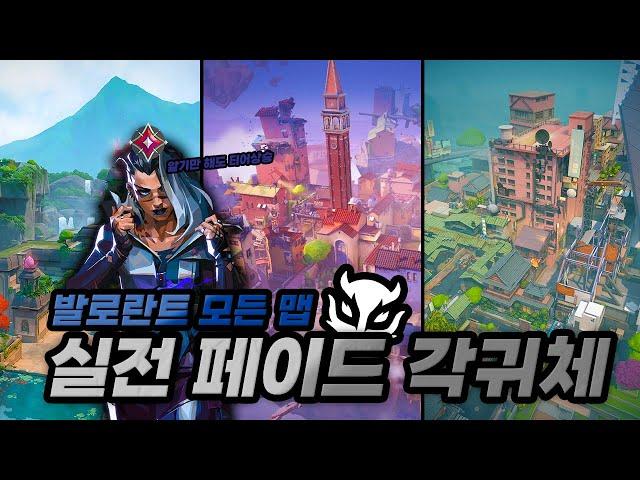 불멸 페이드 장인이 알려주는 모든맵 실전 각귀체 | Valorant Fade Lineups of Everymap [발로란트]