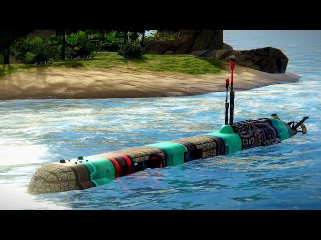 Modern Warships: How Long Orca XLUUV Can Survive Against 3X Underwater Hitting Grenade Launcher