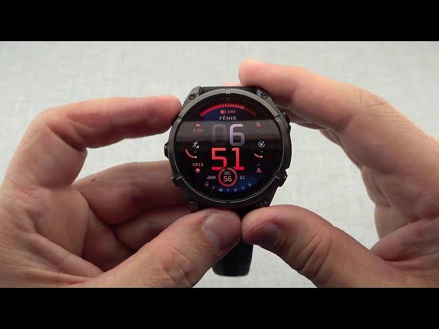 Garmin Fenix 8 47mm AMOLED Sapphire Carbon Gray DLC Titanium Unboxing