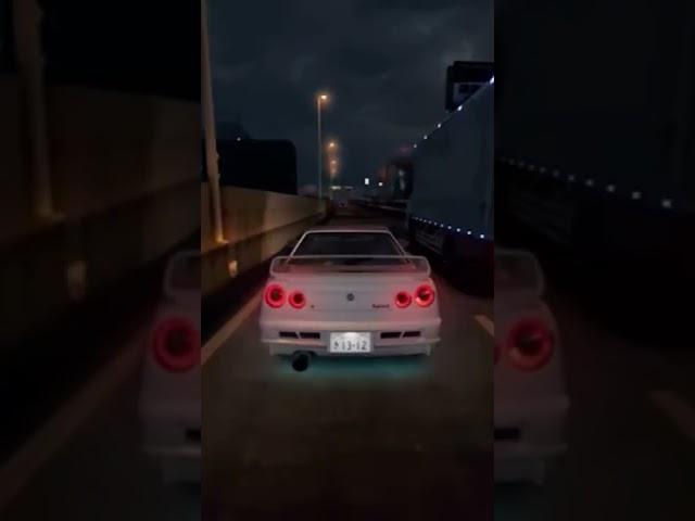 The R34 on Night Runners sounds so good #gtr #jdm