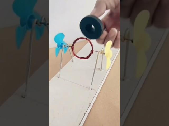 Fan Rotation coil by megantic field || Experiment witj magnet ||