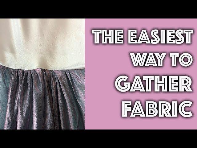 How To Gather Fabric The Easiest Way | Sew Anastasia