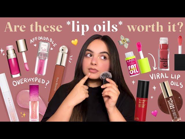 Reviewing All My Lip Oils  Best Lip Oils Available in India  Clarins, Typsy Beauty, Nyx, Etude 🫧