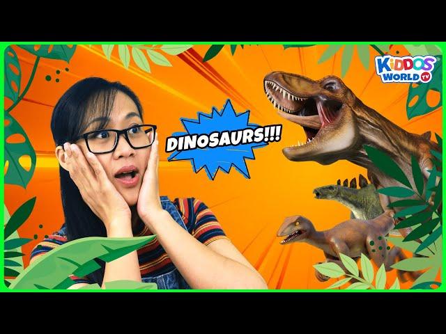 Learning Dinosaur Fun Facts with Miss V - All About 10 Dinosaurs Trivia