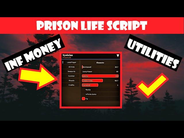 ROBLOX! PRISON LIFE SCRIPT! UPDATED VERSION!! BEST GUI OUT THERE ! LOTS OF FEATURES!