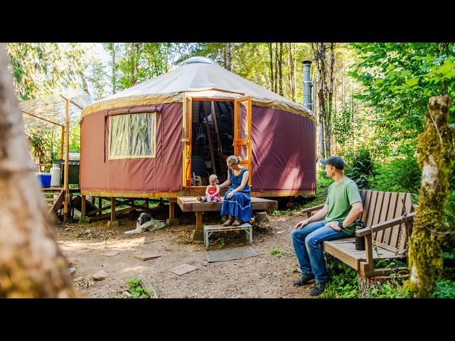 Living Off Grid in a Yurt: Our Family's Tiny Home & Homestead