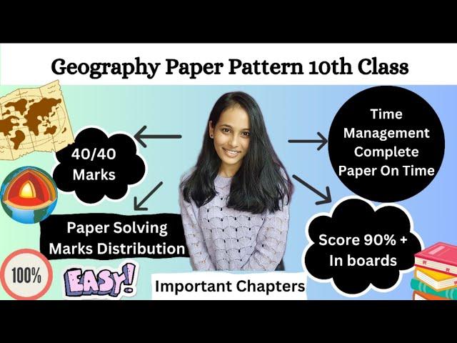 इयत्ता 10वी भूगोल बोर्ड Paper Format 2024 | Geography Paper SSC Board | Class 9-10th Board Exam