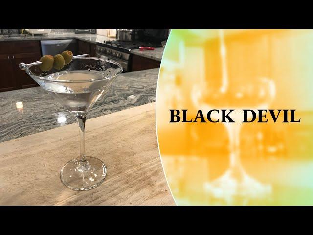 How to Make a Black Devil #1 - Rum Cocktail - Cocktails At Home - Rum Martini