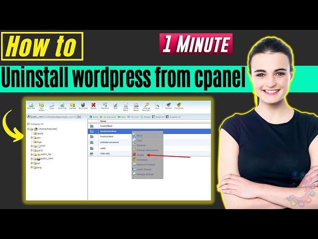 How to uninstall wordpress from cpanel 2024