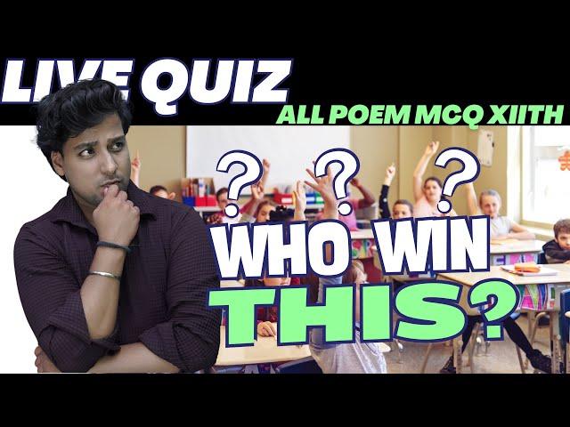 All poem class 12 MCQ | Quiz competition | poems class 12 th by Rahul Dwivedi